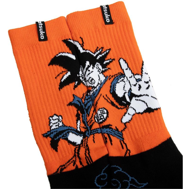 Dragon Ball Z Goku Men's Athletic Crew Socks, 2 of 3