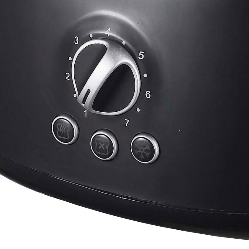 Brentwood Cool Touch 2-Slice Extra Wide Slot Retro Toaster in Black, 3 of 5