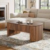 Hommoo Lift Top  Coffee Table With Hidden Compartment Brown - 3 of 4