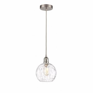 Athens Water Glass - 1 Light Mini Pendant In Industrial Style-10.75 Inches Tall and 8 Inches Wide - 1 of 1