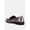 Haruka Metallic Faux Leather Loafers - image 3 of 4