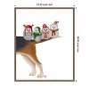 Amanti Art Christmas Bummer Owls by Fab Funky Canvas Wall Art Print Framed 23-in. W x 28-in. H. - 3 of 4