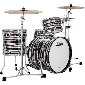 Ludwig Classic Maple 3-Piece Downbeat Shell Pack With 20" Bass Drum Digital Sparkle - 1 of 3
