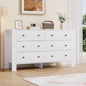 Zstar 6 Drawer Dresser for Bedroom, for Bedroom, Entryway, Hallway, Home Office - 1 of 4