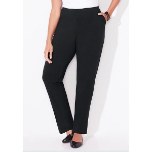 Catherines Women's Plus Size Petite Suprema Pant - 1 of 4