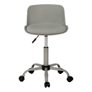 GlasFlength Task and Office Chairs Armless Office Chair Ergonomic Rolling Computer Desk Chair Work Chair for Office, Gray, 18.5"*18.5"*25.5" - 1 of 4