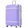Vynxaria 28" Vintage Hardshell Luggage Set: Lightweight with Double Spinner Wheels, TSA Lock + Bags - 3 of 4