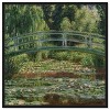 Monet - The Japanese Footbridge and the Water Lily Pool Giverny Canvas Impressionism Wall Art by Art Remedy Framed - 3 of 4
