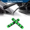 Unique Bargains 3/8" 10mm Universal Brake Lever Cover Non Slip Rubber for Motorcycle Scooter Bicycle Bike 1 Pair - 2 of 4