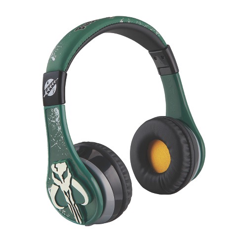 eKids Book of Boba Fett Bluetooth Headphones for Kids - Green (BB-B52.EXV22)