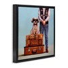 Stupell Industries Funny Service Human Dog Floating Frame Canvas Art - 2 of 4
