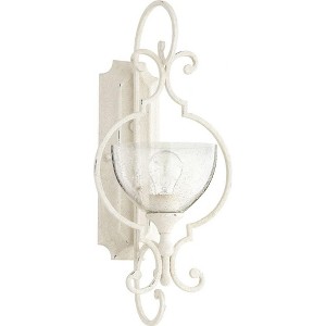 Quorum Lighting Ansley Glass Pendant Light, 1 Light, Persian White, 10W x 21.75H x 9.5D, Damp Rated - 1 of 1