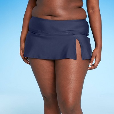 Women's Plus Size Swim Skirtini - Kona Sol™ Navy 24W/26W