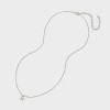 Sterling Silver Small Polished Initial Pendant Necklace - A New Day™ Silver - 3 of 4