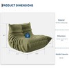 Bean Bag Chairs for Adults, Memory Foam Couch Single Sofa Chair with Suede-Like Fabric - 4 of 4