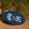 University of Akron Zips Logo Aluminum Holiday Christmas Tree Ornament - 4 of 4