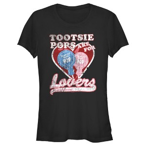 Juniors Womens Tootsie Pop Vintage Pops Are For Lovers T-Shirt - 1 of 4