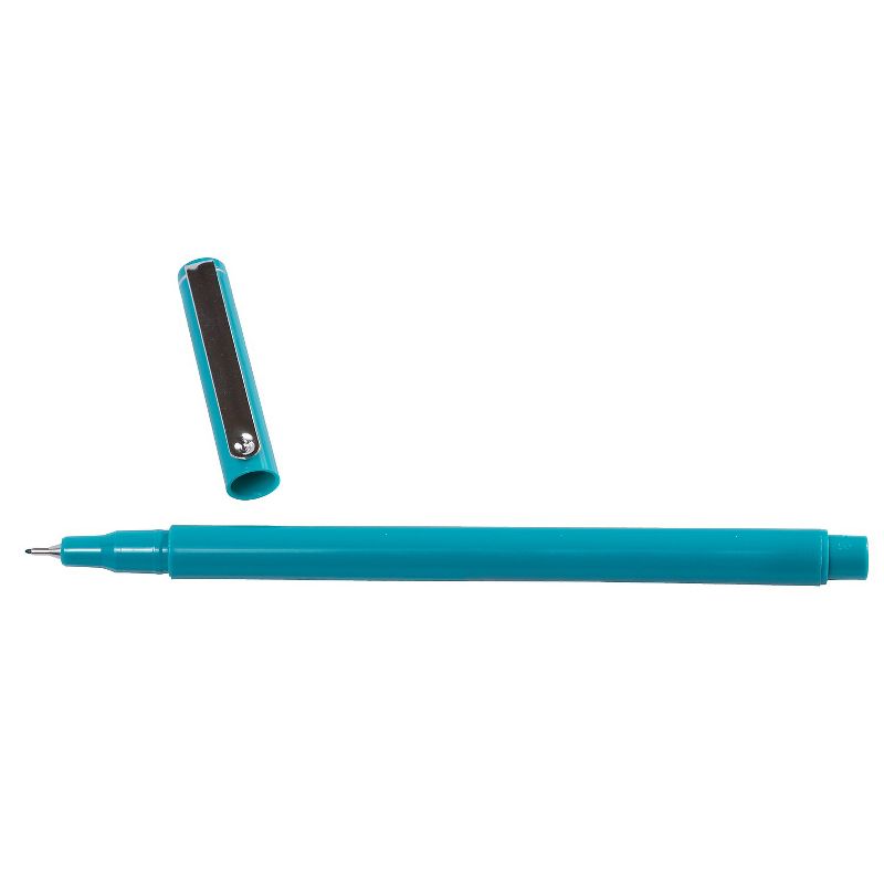 Marvy Uchida Le Pen Felt Pen Ultra Fine Point Teal Ink 2/Pack (7655875A), 4 of 6