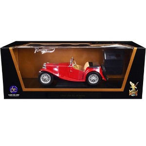1947 MG TC Midget Red 1/18 Diecast Model Car by Road Signature - 1 of 3