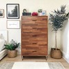 NicBex Rustic Wooden Dresser for Bedroom with 5 Drawers - 2 of 4
