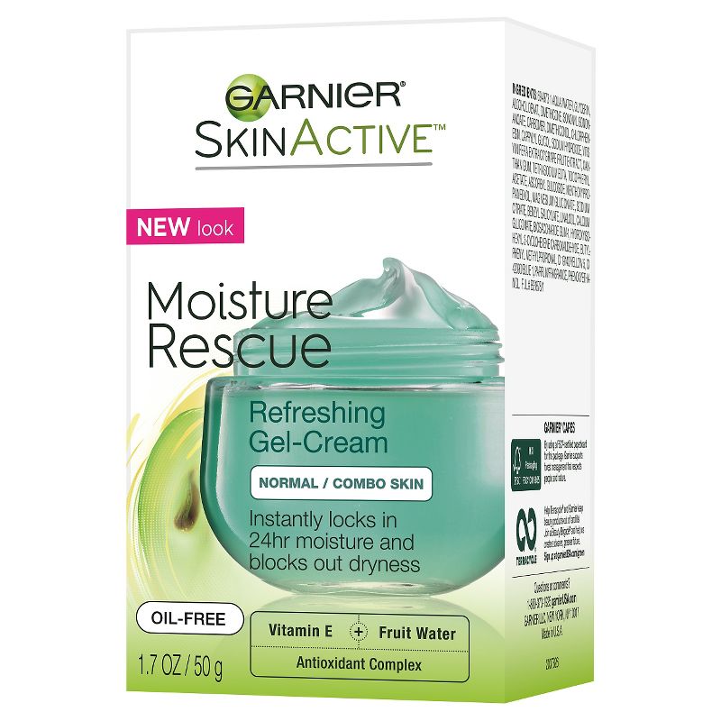 Garnier SkinActive Moisture Rescue Face Moisturizer - Normal/Combo - 1.7oz, 2 of 7