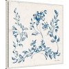 Amanti Art Swedish Tile IV Blue by Cheri Blum Framed Canvas Wall Art - 3 of 4