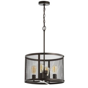 Sylas 4 Light 16.5" Pendant - PND4077 - Brass - Safavieh - 1 of 4