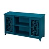 NicBex Sideboard Cabinet Modern Farmhouse Buffet Storage Cabinet with Adjustable Shelves and Wood Legs for Kitchen,Living Room, Blue - 2 of 4