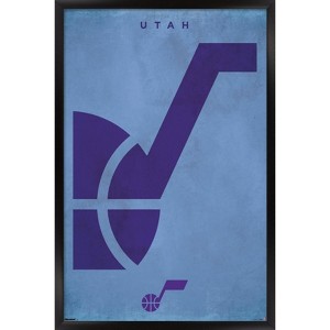 Trends International NBA Utah Jazz - Logo 25 Framed Wall Poster Prints - 1 of 4