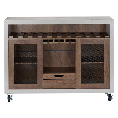 Iohomes Willis Industrial Dining Buffet Distressed Walnut - HOMES: Inside + Out