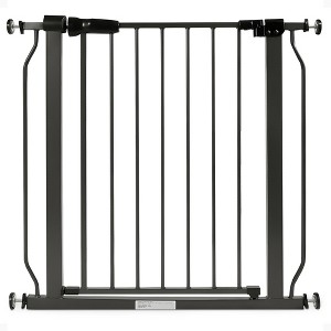 BalanceFrom Walk-Thru Safety Gate for Baby and Pets, Child Proof Fence for Doorways, Stairways, Hallways, 29.1" to 33.8" Opening, 30" Height, Graphite - 1 of 4