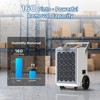 Moiswell 160 Pints Commercial Dehumidifier with Pump Heavy-Duty Moisture Control for Basement Warehouse, Industry Water Damage Unit, Auto Defrost - 2 of 4