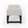 TiramisuBest Ottoman Bench - Light Grey Fabric Entryway Bench, 47.25"L x 17.5"W x 16.5"H - 4 of 4