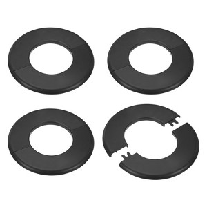 Unique Bargains Self-Adhesive ABS Multipurpose Faucet Escutcheons 4 Pcs - 1 of 4
