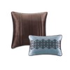 5Pcs coverlet Set Traditional Reversible Jacquard Quilt with Embroidered Pillows, Channel Quilting, All Season Polyester Jacquard - 4 of 4