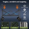 Handcart Foldable All-Terrain Wheels, 220 L Volume Waterproof Transport Trolley, Ultra Light for Camping, Beach, Garden and Shopping - 2 of 4