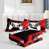 3Pcs Gamer Comforter Set Full Size – Black Red Video Game Controller Bedding with 1 Comforter & 2 Pillowcases, Boys Girls Men Gaming Room Decor - 3 of 4