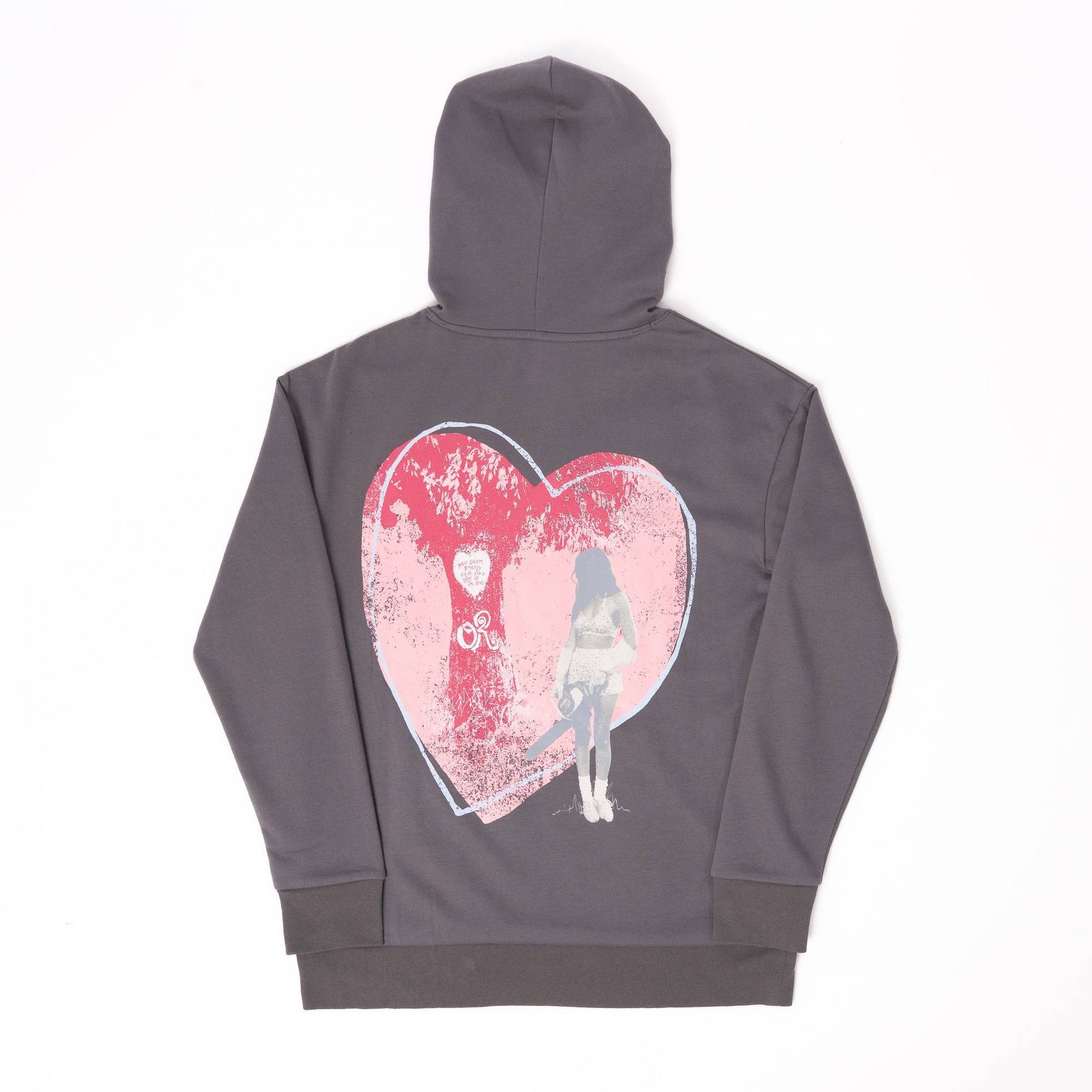 Women's Olivia Rodrigo Hooded Graphic Pullover Sweatshirt - Gray