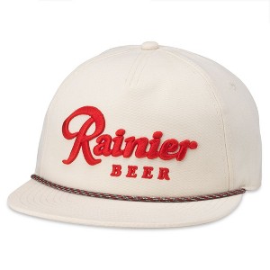 Adult Rainier Beer Logo Cream Colorway Adjustable Hat - 1 of 2