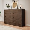 GustoWave 6 Drawer Dresser with Fluted Design, Modern Oak Finish Chest of Drawers - Storage Organizer for Bedroom, Living Room, Entryway - 2 of 4