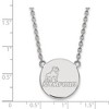 Black Bow Jewelry 14k White Gold Samford Bulldogs NCAA Necklace 18 Inch - 2 of 4