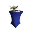 Slickblue Round Spandex Table Cover – Fits 32" or 36" Dia. x 42" High Tables, Wrinkle-Free Stretch Fit, 10 Colors - 2 of 3