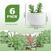 Aoibox Set of 6 Artificial Succulent Plants in Pots, Fake Plants for Home Decor, Office Desk, Bedroom, Living Room, Bathroom - 2 of 4