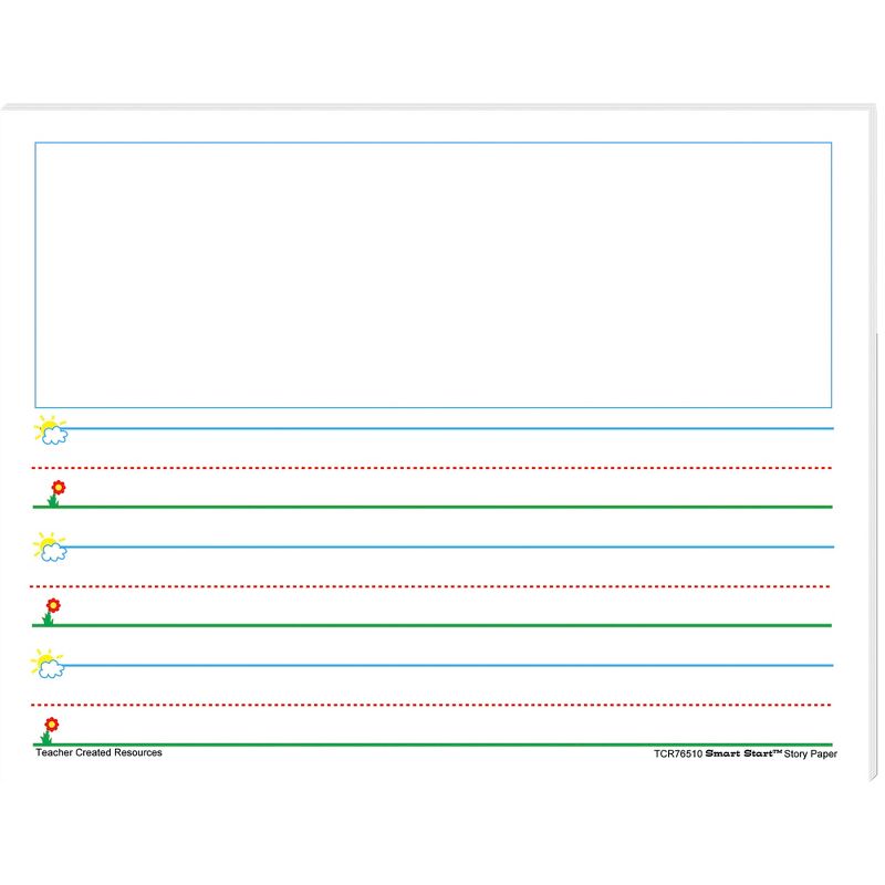 Teacher Created Resources Smart Start Story Paper, Grade K to 1, 1 Inch Rule, 11 x 8-1/2 Inches, 40 Sheets, 1 of 4