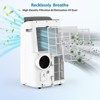 14,000 BTU Portable AC - 3-in-1 Cool/Dehumidify/Fan for 700SqFt, Smart/Sleep Mode, 24H Timer & Window Kit, Black - 4 of 4