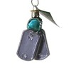 Old World Christmas 3.25 In Military Tags Dog Tags Identification Tree Ornaments - 2 of 3