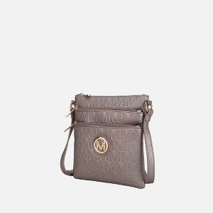 MKF Collection Lennit Embossed M Signature Crossbody Shoulder Bag by Mia K - 1 of 4