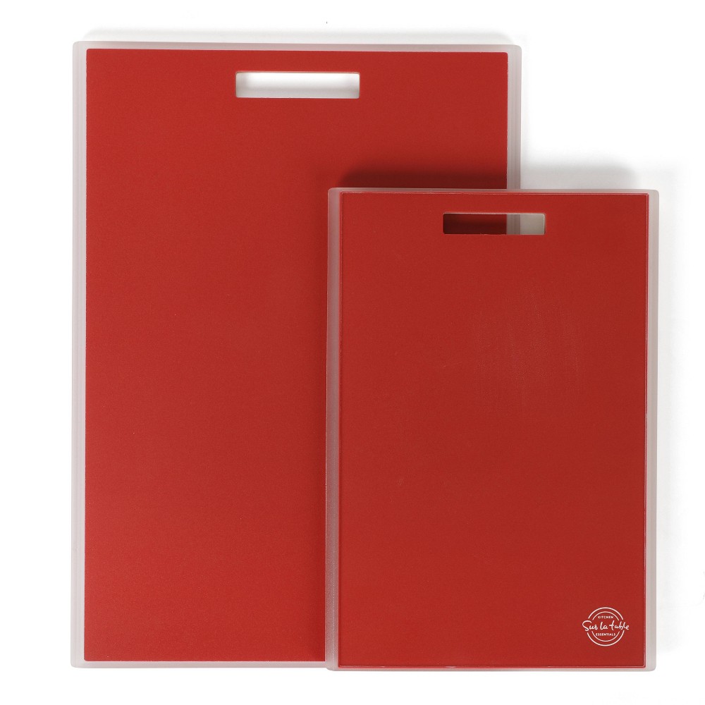 Gibson Home Sur La Table Kitchen Essentials 2pc Cutting Board Set Red