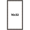 PosterPalooza | Panoramic Simple Silver Picture Frame - UV Acrylic, Foam Board Backing, Hanging Hardware - 2 of 4