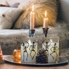 LumaBase Battery-Operated LED Glass Candles with Flickering Flame, Graveyard Dance - Set of 2 - 4 of 4